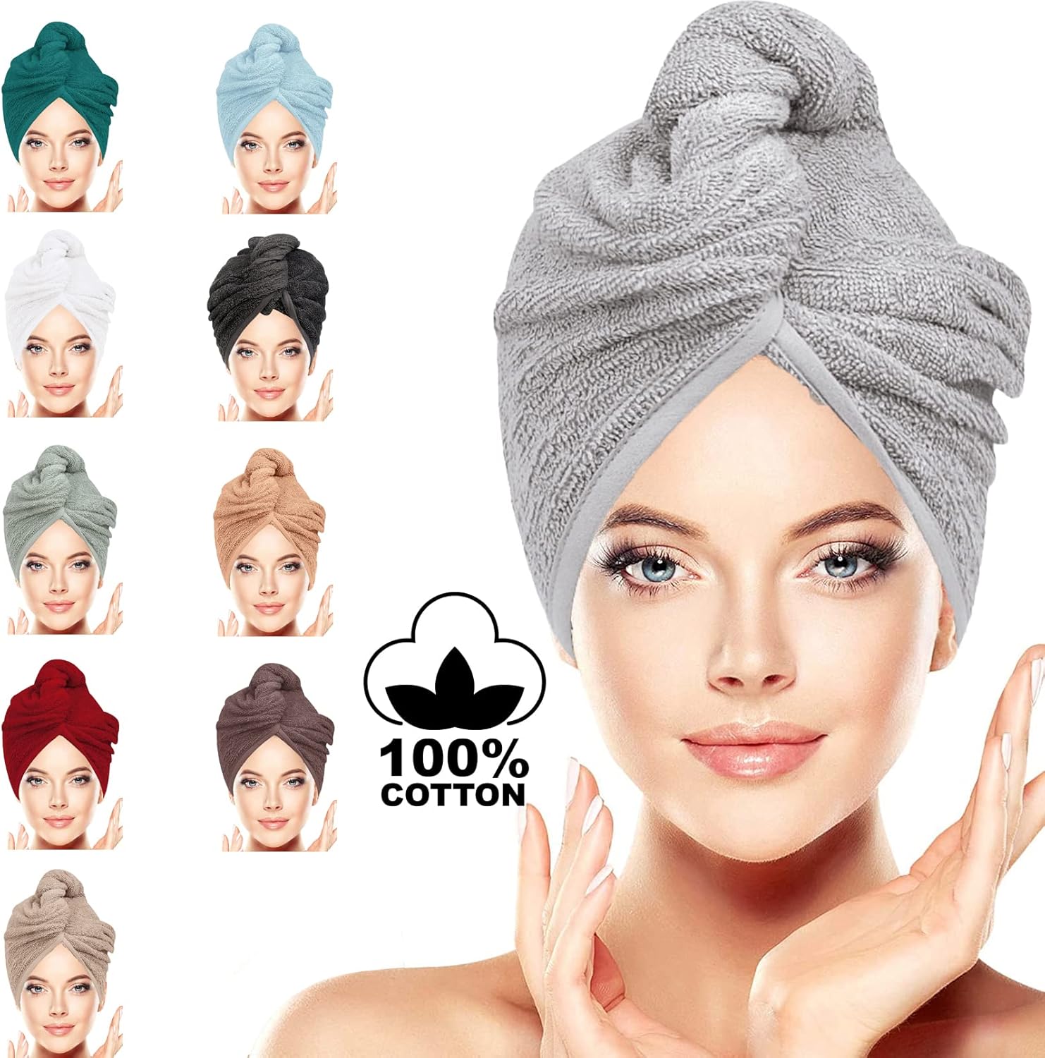 Hair Towel Wrap Cap