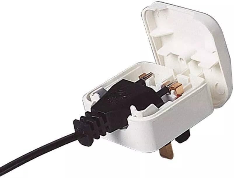 EU 2-Pin to UK 3-Pin Plug Adapter