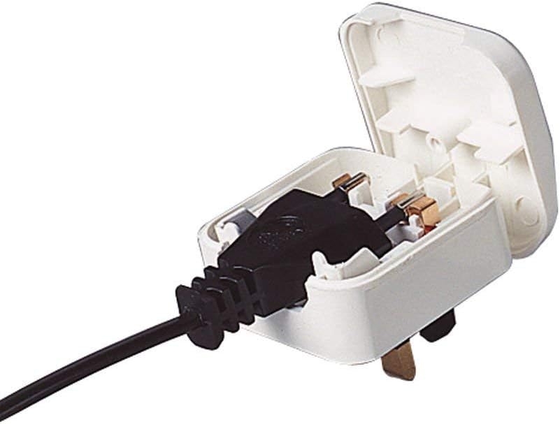 EU 2-Pin to UK 3-Pin Plug Adapter