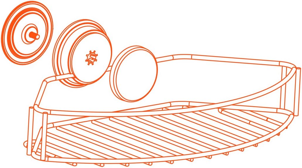 2-Tier Chrome Corner Shower Caddy