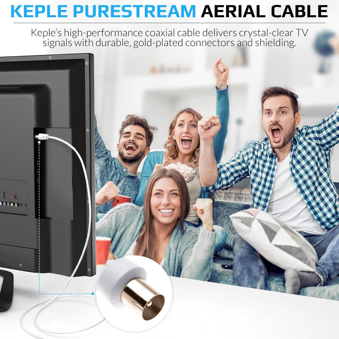 Coaxial TV Aerial Cable Extension