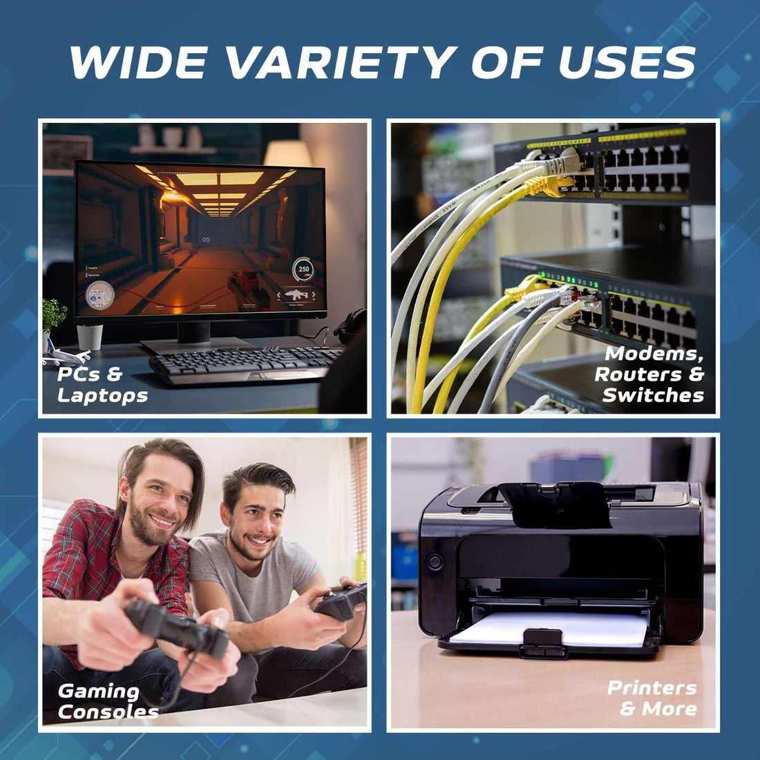 Cat5e Ethernet RJ45 LAN Cable