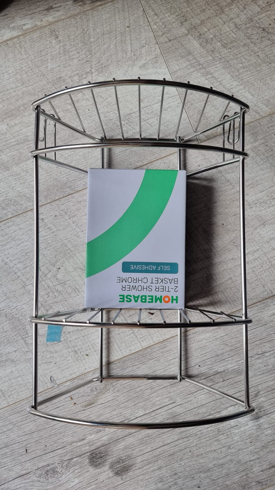 2-Tier Chrome Corner Shower Caddy