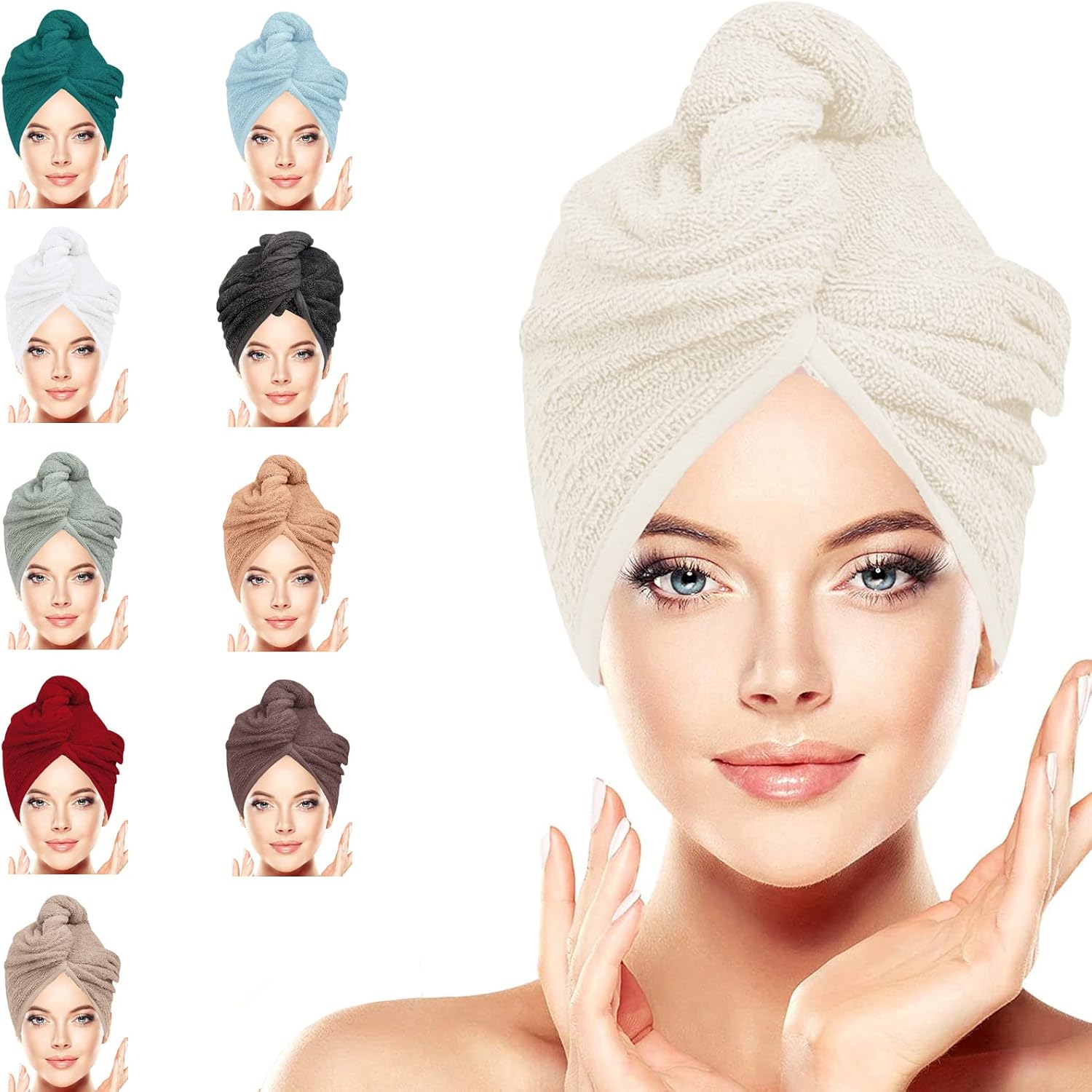 Hair Towel Wrap Cap