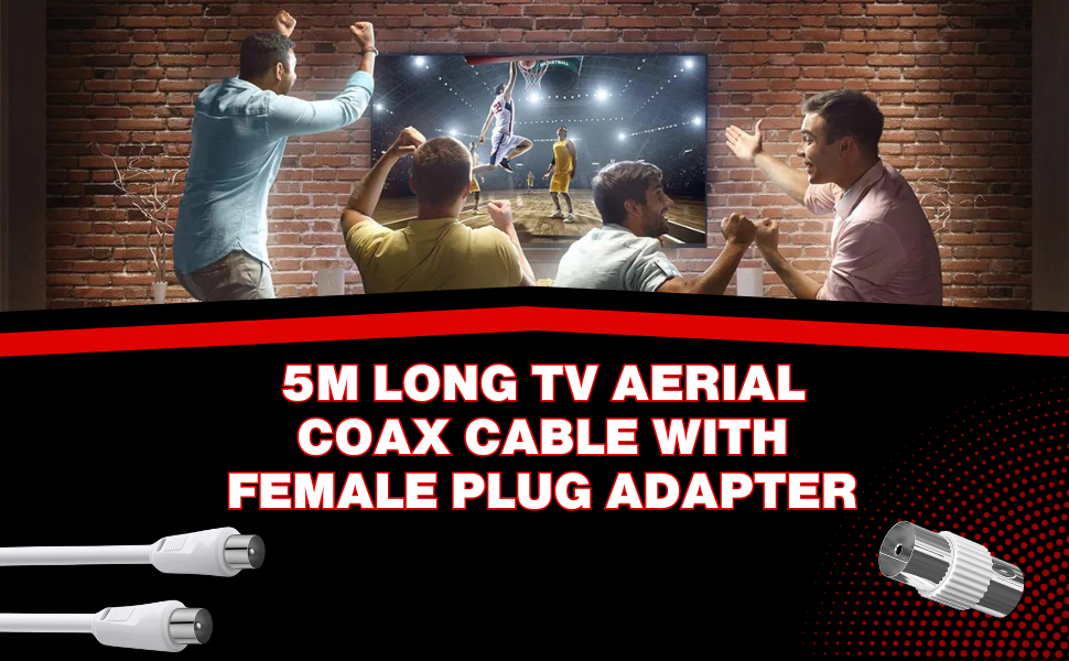 Coaxial TV Aerial Cable Extension