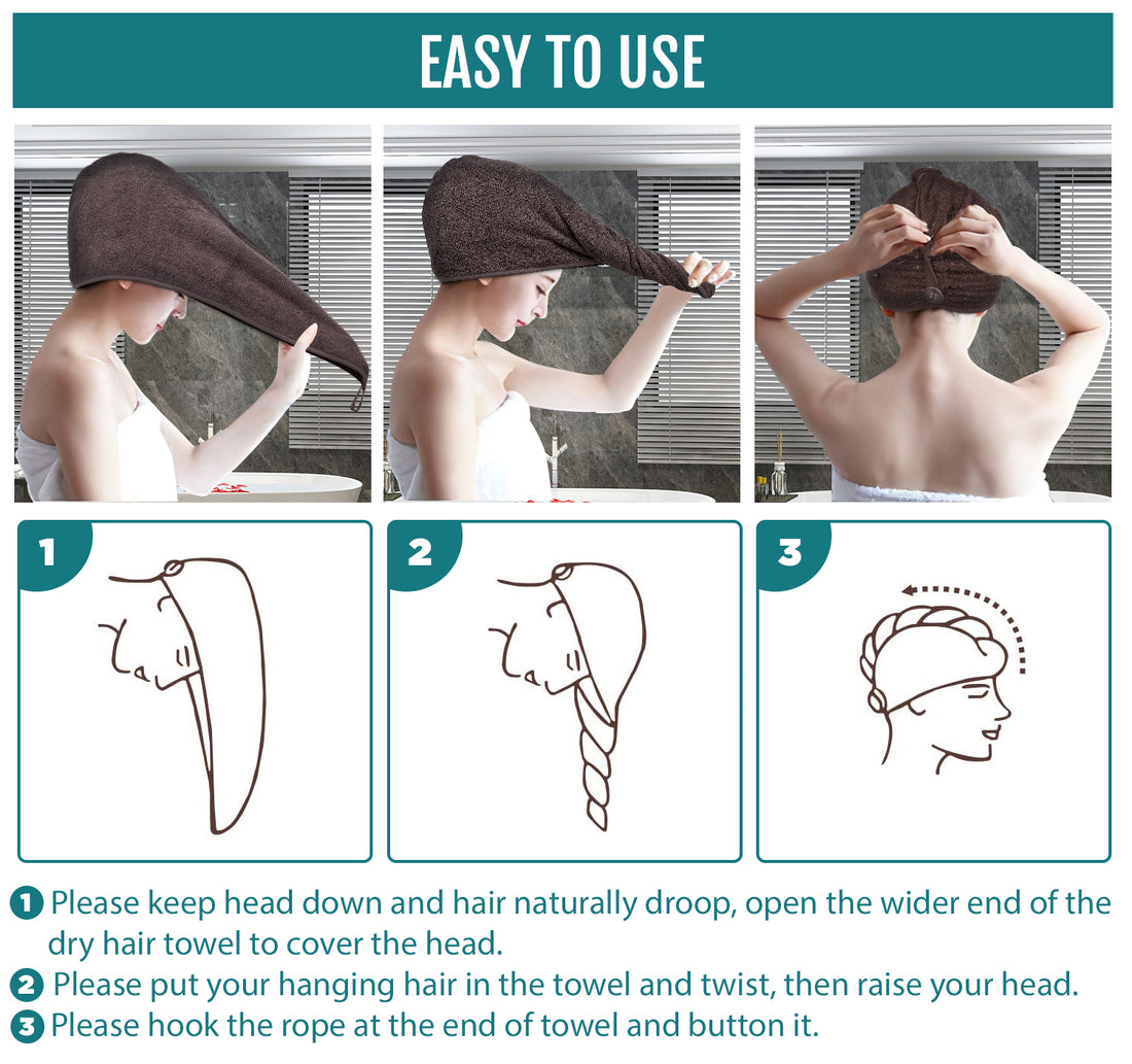 Hair Towel Wrap Cap