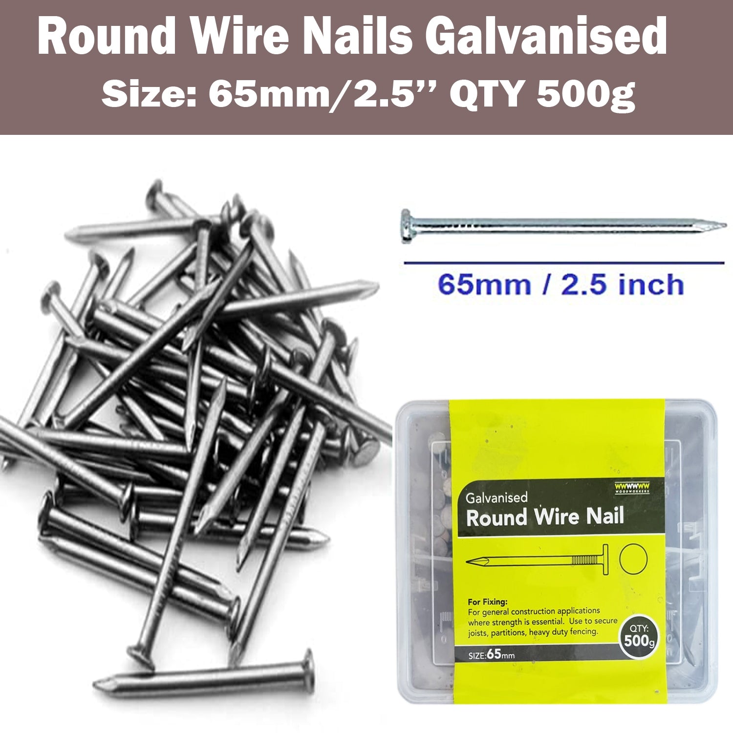 Galvanised Round Wire Nails