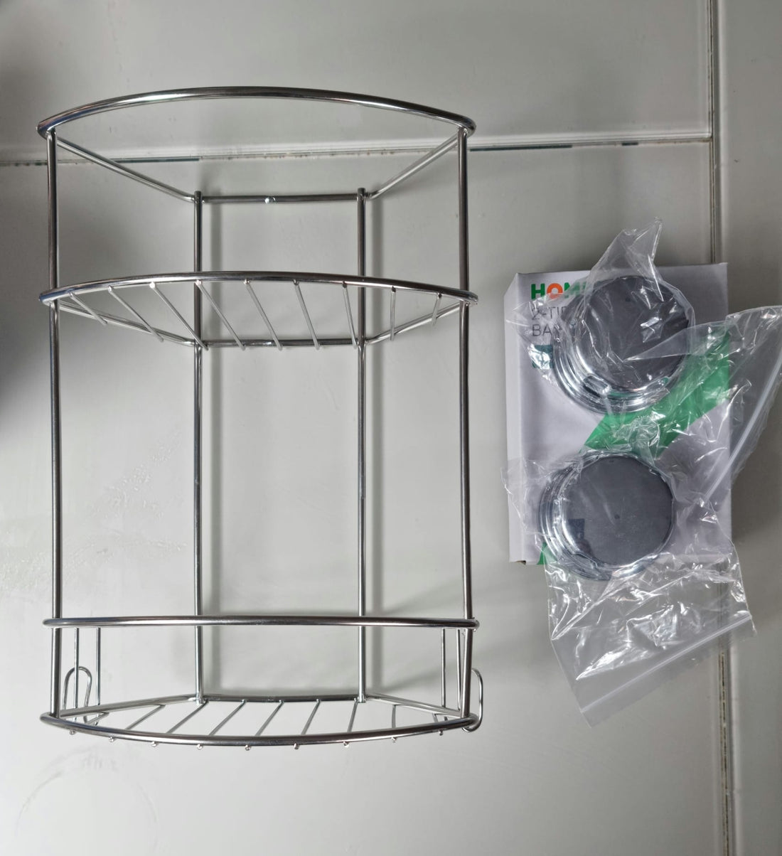 2-Tier Chrome Corner Shower Caddy