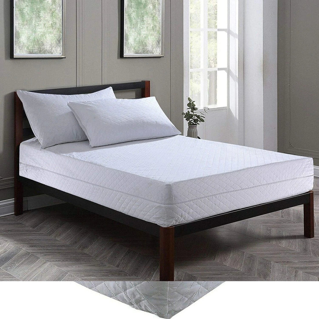 Quilted Zipped Pillow Protectors