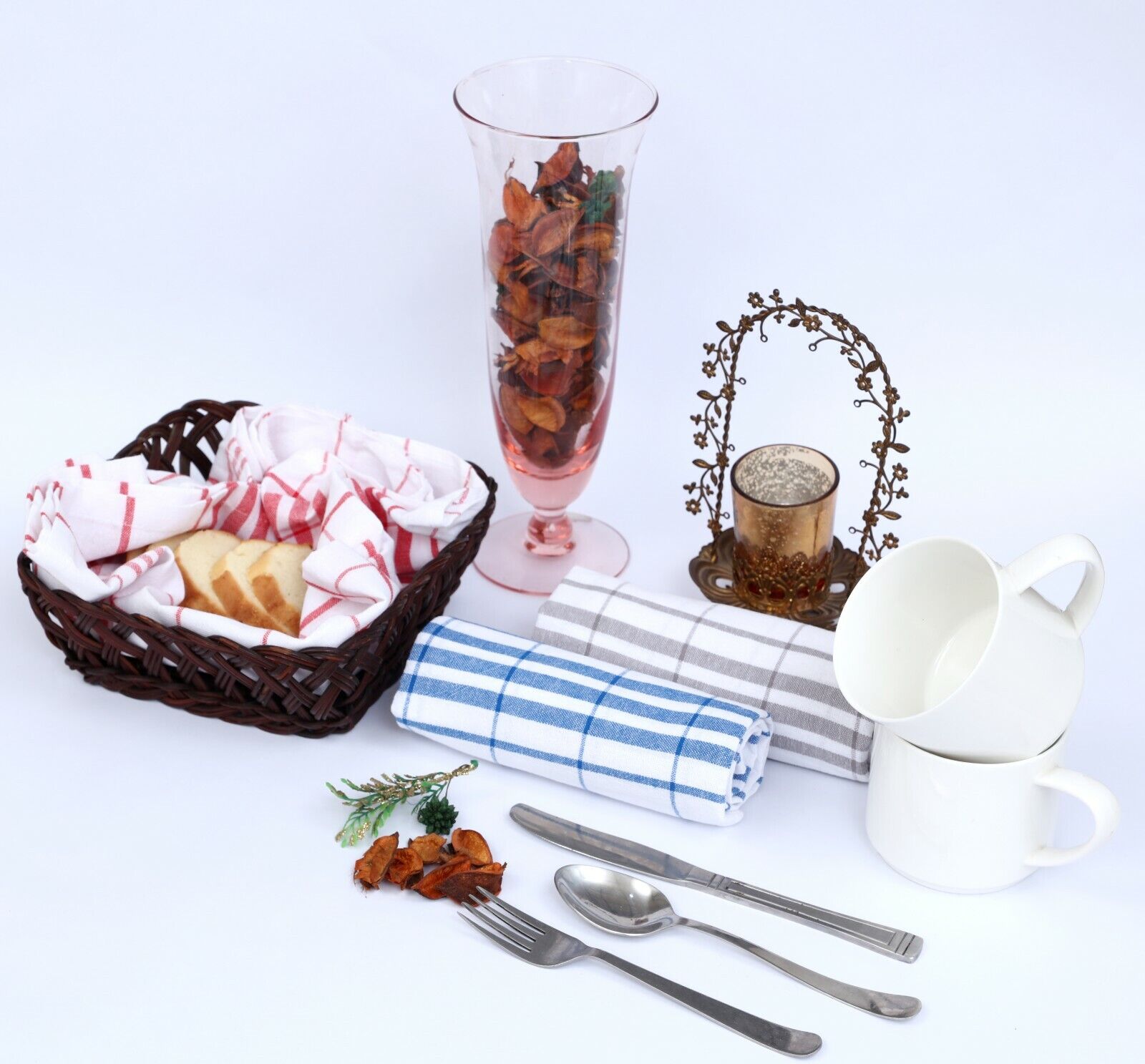 Tea Towels 100% Cotton Kitchen Drying Cleaning Towel Large Dish Glass Bar Cloth