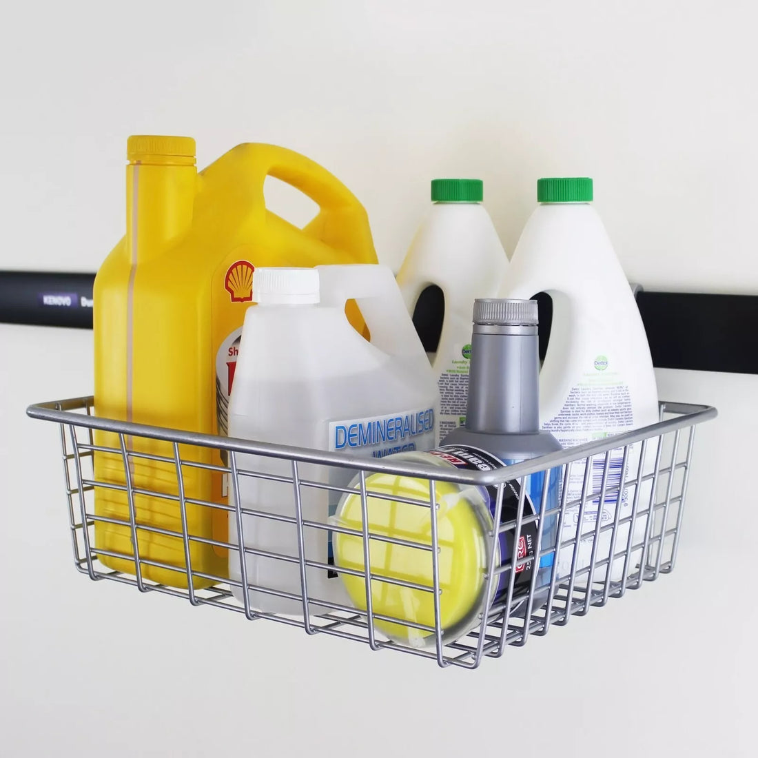 Wire Mesh Garage Storage Basket