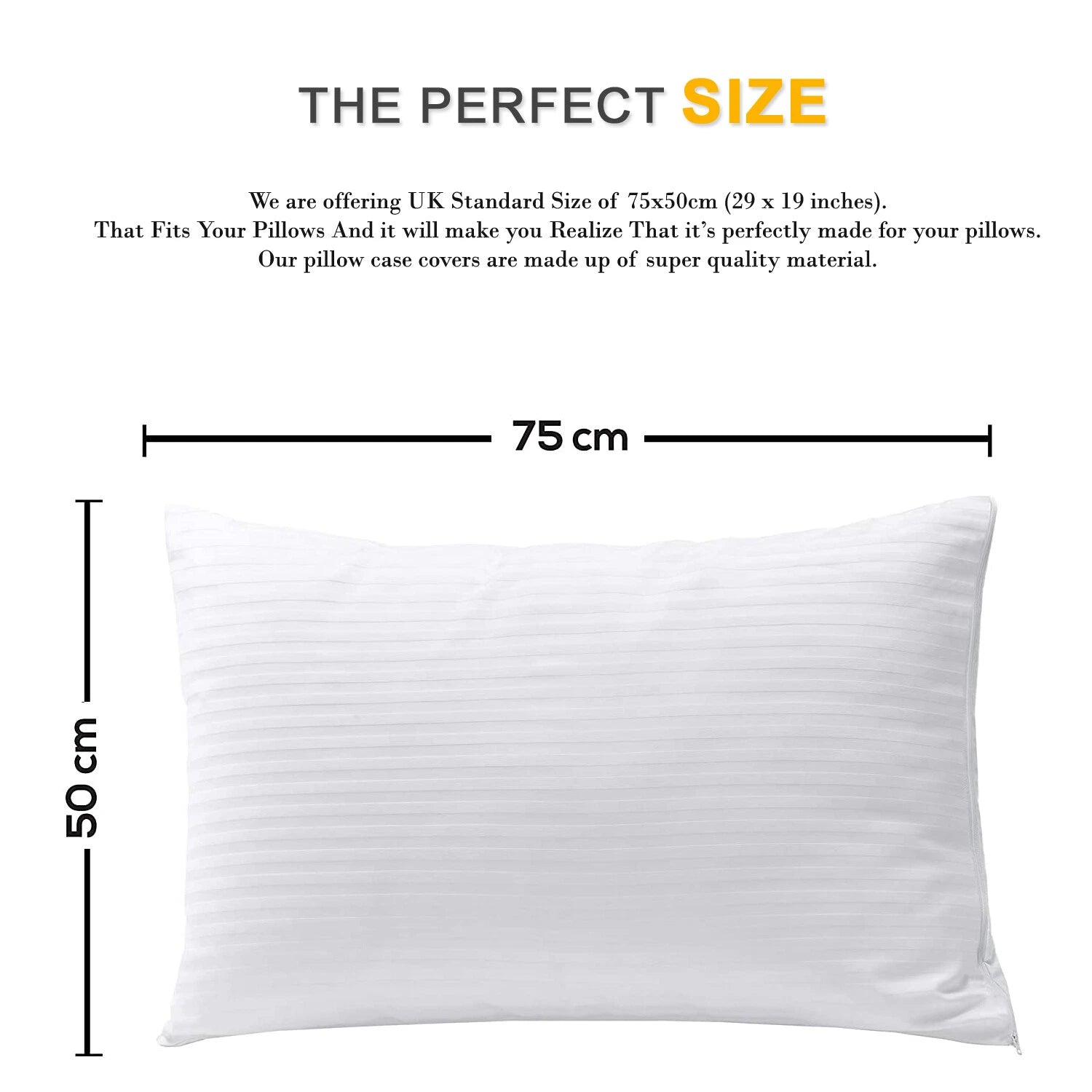 Satin Stripe Pillow Protectors