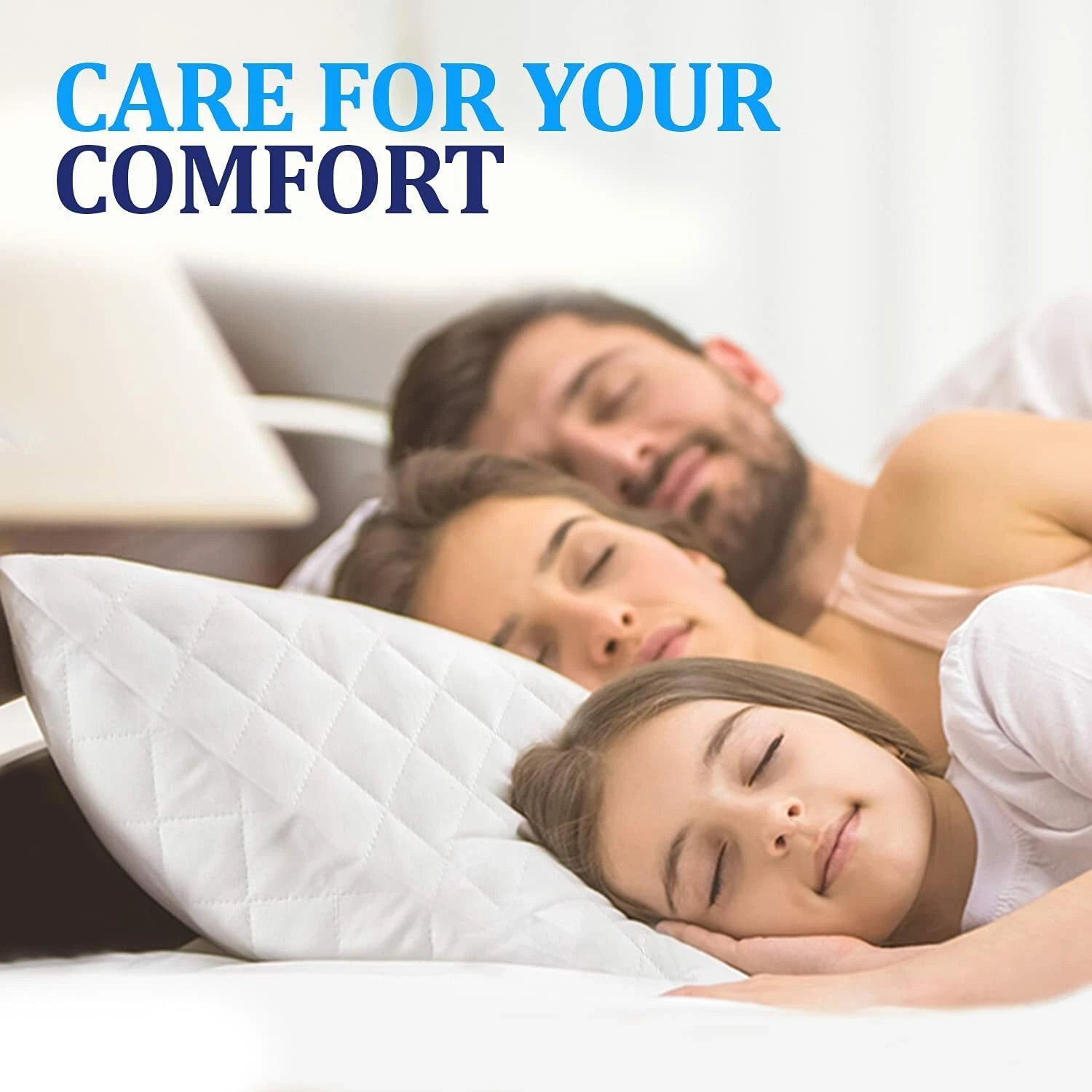 Quilted Zipped Pillow Protectors