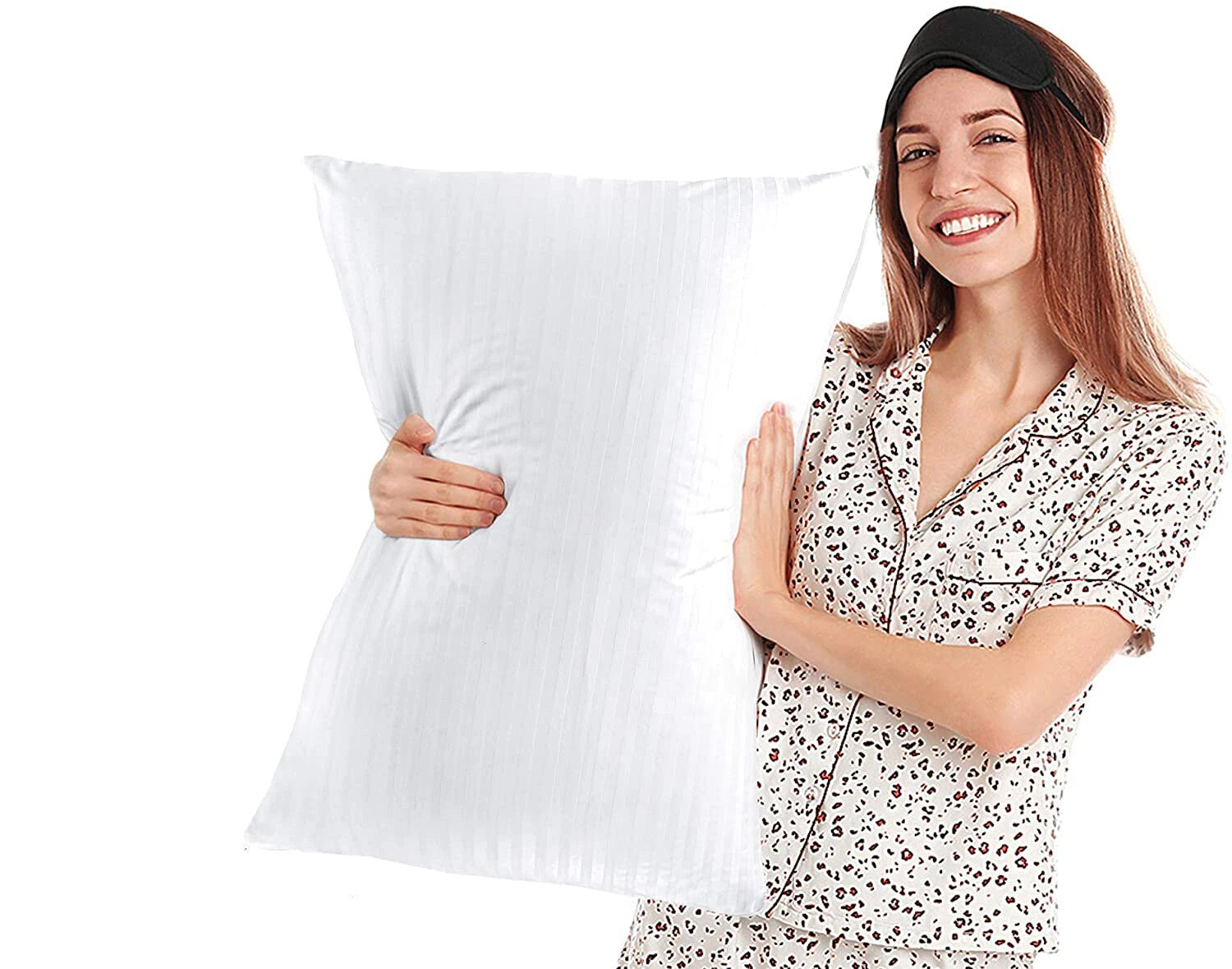 Satin Stripe Pillow Protectors