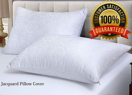 Luxury Jacquard Zipped Pillow Protectors