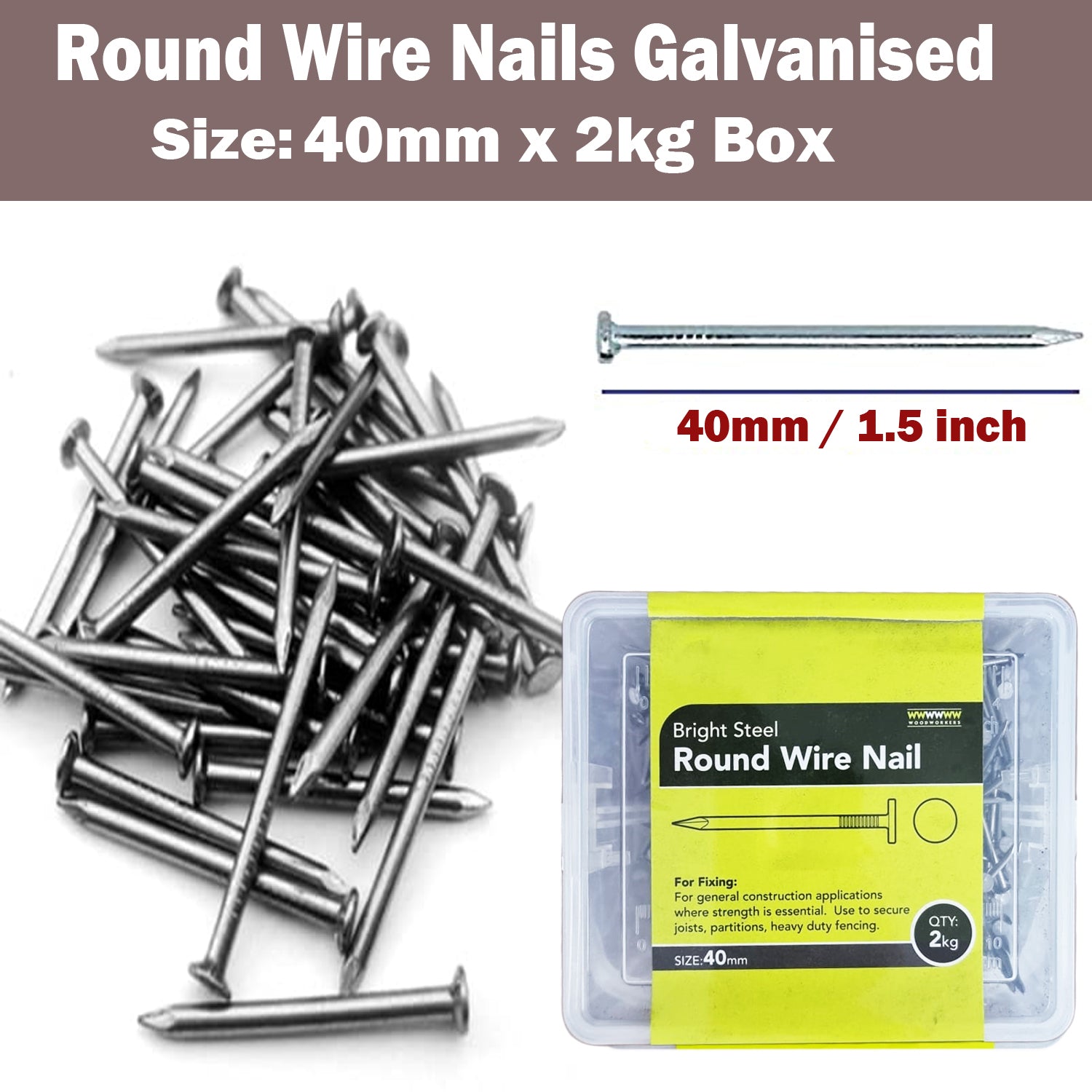 Galvanised Round Wire Nails